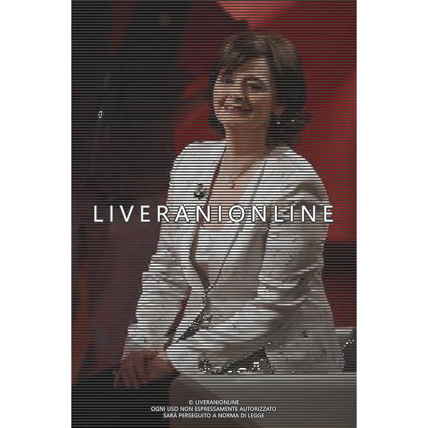 CHERIE BLAIR ( moglie ex Primo Ministro inglese Tony Blair) TRASMISSIONE TV: \' CHE TEMPO CHE FA\' © ANTONIO SORANO - AG. ALDO LIVERANI SAS
