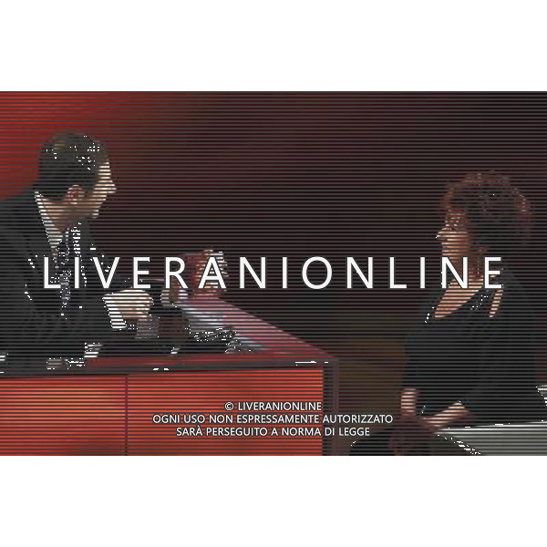 FABIO FAZIO - ORIETTA BERTI TRASMISSIONE TV: \' CHE TEMPO CHE FA\' © ANTONIO SORANO - AG. ALDO LIVERANI SAS