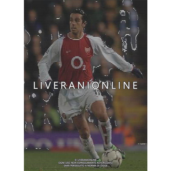 ARSENAL CALCIO 2003/2004 NELLA FOTO Edu ARSENAL CALCIO FOTO MARCELLO POZZETTI-AGENZIA ALDO LIVERANI