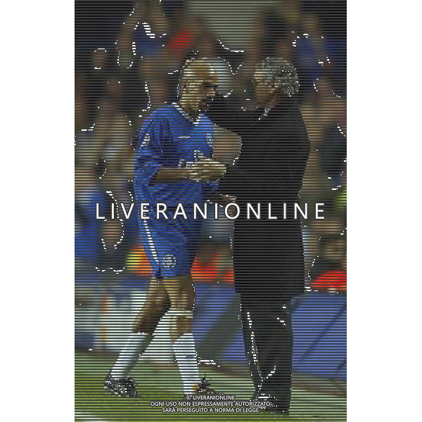 Ranieri substitues Veron in the Champions League match 3 Group G, Chelsea FC (Eng) v SS Lazio (It) at Stamford AGENZIA ALDO LIVERANI