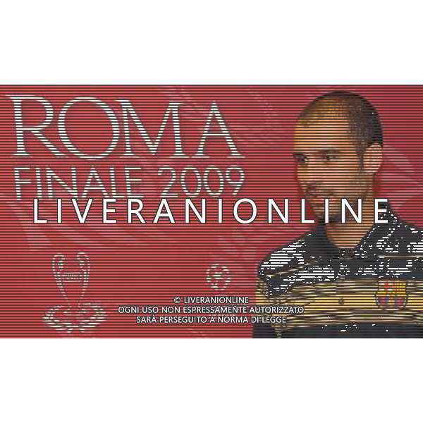 Conferenza Stampa del Barcellona Calcio per la finale di Champions League - Roma 26/05/2009 nella foto guardiola ph vitez/Agenzia Aldo Liverani sas