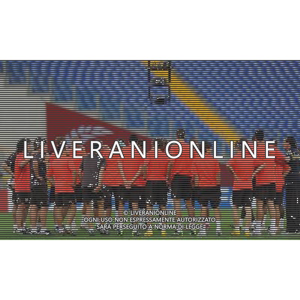 Allenamento del Barcellona Calcio per la finale di Champions League - Roma 26/05/2009 nella foto gruppo dei giocatori ph vitez/Agenzia Aldo Liverani sas
