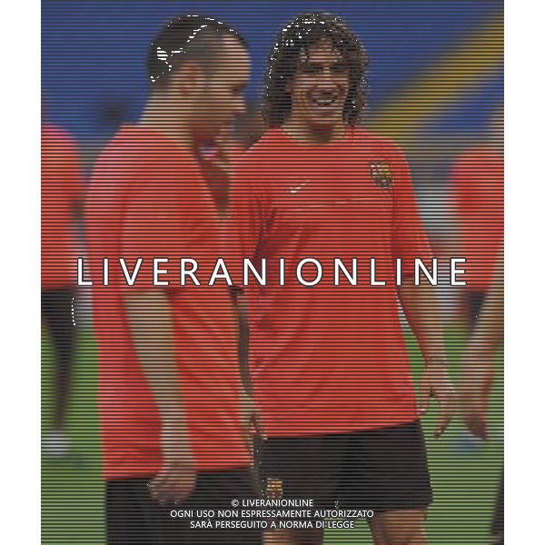 Allenamento del Barcellona Calcio per la finale di Champions League - Roma 26/05/2009 nella foto puyol ph vitez/Agenzia Aldo Liverani sas