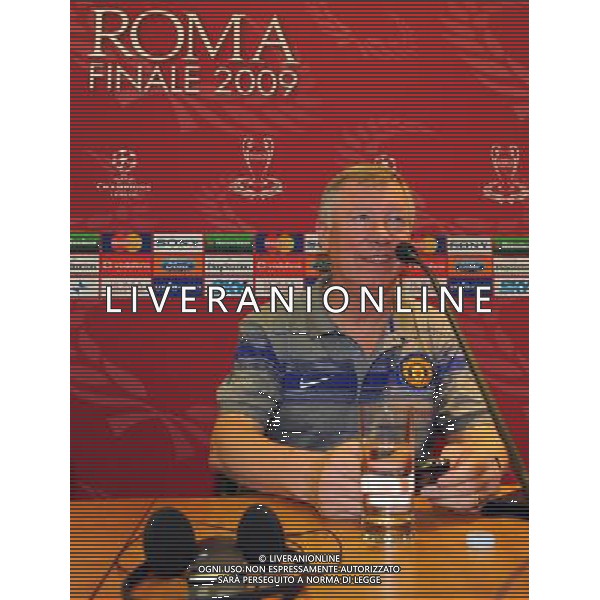 Conferenza Stampa del Manchester United Calcio per la finale di Champions League - Roma 26/05/2009 nella foto sir alex ferguson ph vitez/Agenzia Aldo Liverani sas