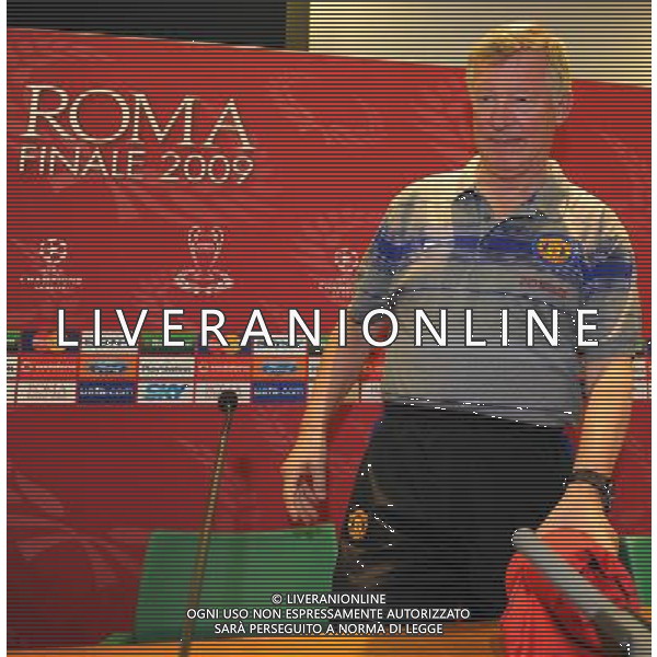 Conferenza Stampa del Manchester United Calcio per la finale di Champions League - Roma 26/05/2009 nella foto sir alex ferguson ph vitez/Agenzia Aldo Liverani sas