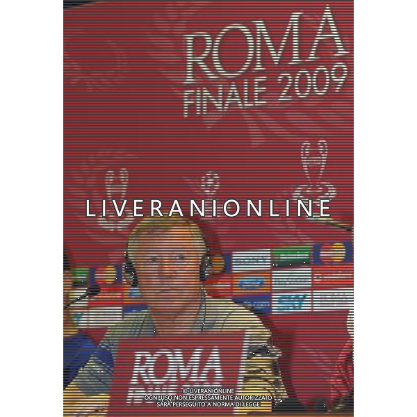 Conferenza Stampa del Manchester United Calcio per la finale di Champions League - Roma 26/05/2009 nella foto sir alex ferguson ph vitez/Agenzia Aldo Liverani sas