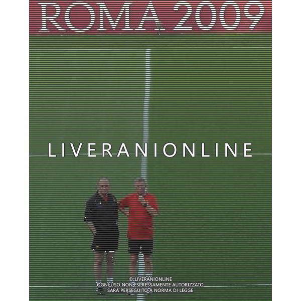 Allenamento del Manchester United Calcio per la finale di Champions League - Roma 26/05/2009 nella foto Sir Alex ferguson ph vitez/Agenzia Aldo Liverani sas