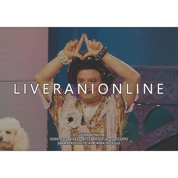 TRASMISSIONE TELEVISIVA\'STRISCIA LA NOTIZIA\' NELLA FOTO MAURIZIO FERRINI AG ALDO LIVERANI
