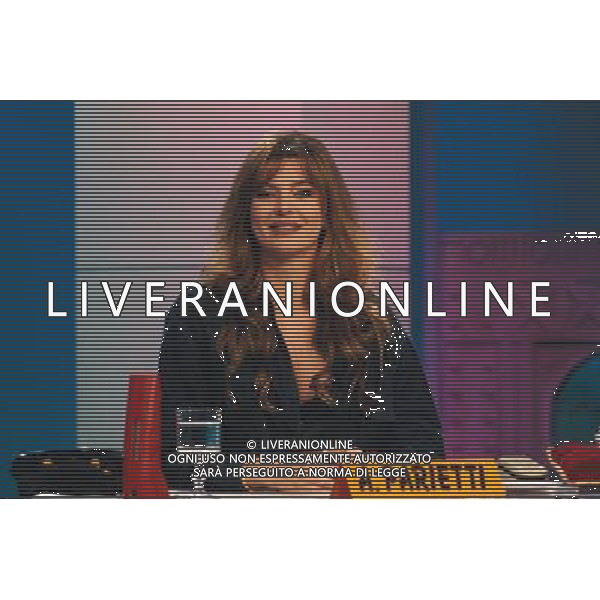 TRASMISSIONE TELEVISIVA\'STRISCIA LA NOTIZIA\' NELLA FOTO ALBA PARIETTI AG ALDO LIVERANI