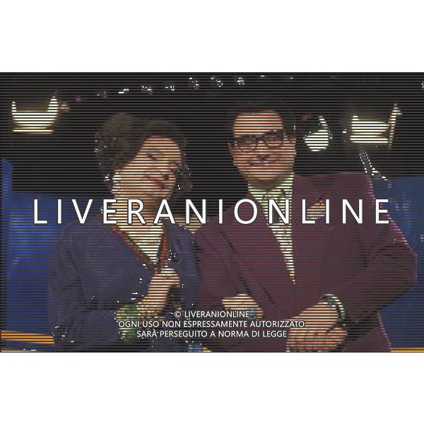 TRASMISSIONE TELEVISIVA\'STRISCIA LA NOTIZIA\' NELLA FOTO SERGIO VASTANO-MAURIZIO FERRINI AG ALDO LIVERANI