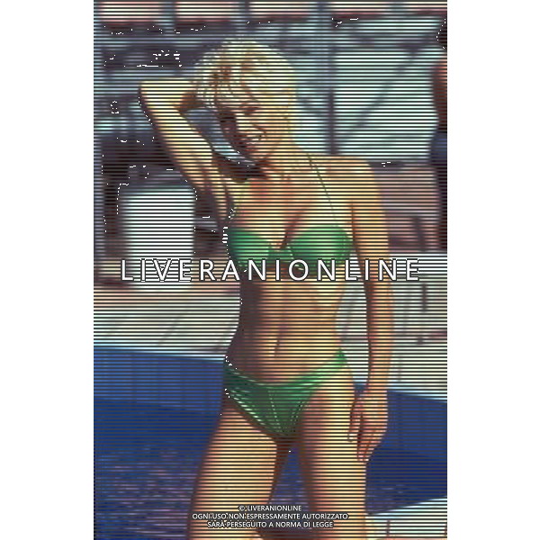 TRASMISSIONE TELEVISIVA \'STELLE SULL\'ACQUA\' NELLA FOTO CARMEN RUSSO AG ALDO LIVERANI