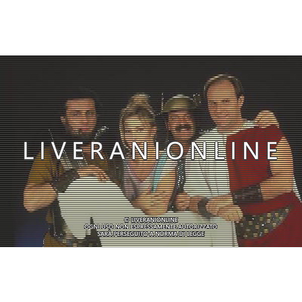 TRASMISSIONE TELEVISIVA\'ODISSEA\' NELLA FOTO MOANA POZZI-ANDREA RONCATO-FRANCESCO SALVI-GERRY SCOTTI AG ALDO LIVERANI
