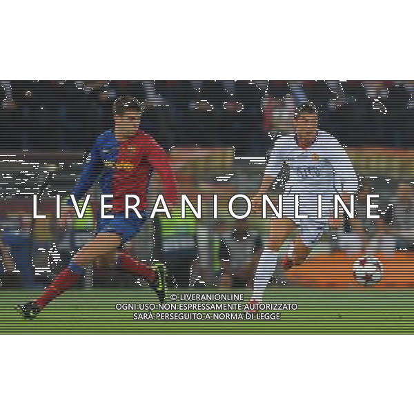 Champions League 2008/2009 Finale Roma - 27.05.2009 Barcellona-Manchester United Nella Foto: CRISTIANO RONALDO-PIQUE\' /Ph.Vitez-Ag. Aldo Liverani