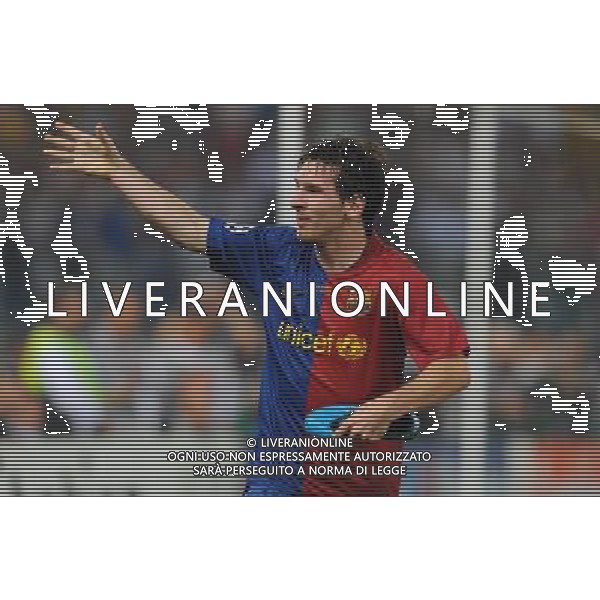 Champions League 2008/2009 Finale Roma - 27.05.2009 Barcellona-Manchester United Nella Foto: ESULTANZA DOPO IL GOL DI LIONEL MESSI /Ph.Vitez-Ag. Aldo Liverani