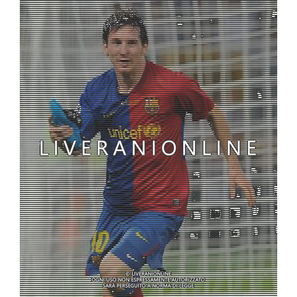 Champions League 2008/2009 Finale Roma - 27.05.2009 Barcellona-Manchester United Nella Foto: ESULTANZA DOPO IL GOL DI LIONEL MESSI /Ph.Vitez-Ag. Aldo Liverani