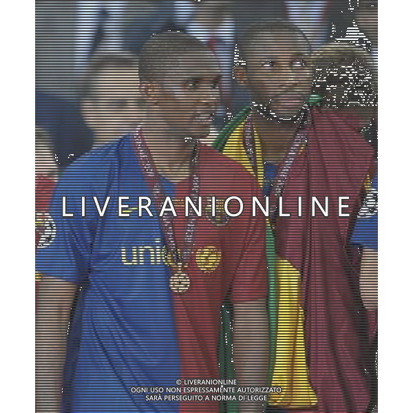 Roma - 27/05/2009 - Stadio Olimpico - Uefa Champions League Finale Roma 2009 - FC Barcellona vs Manchester United FC - nella foto: Samuel ETO\'O e keita ph. Corradetti / ag. Aldo Liverani Sas