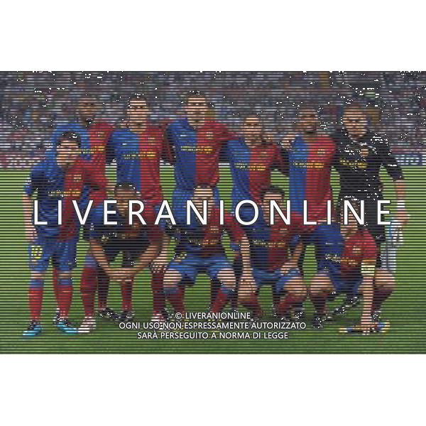 Champions League 2008/2009 Finale Roma - 27.05.2009 Barcellona-Manchester United Nella Foto:BARCELLONA FORMAZIONE /Ph.Vitez-Ag. Aldo Liverani
