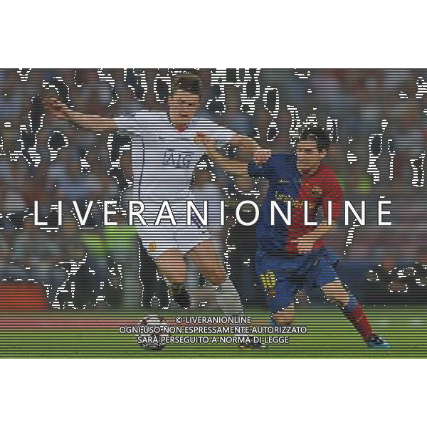 Champions League 2008/2009 Finale Roma - 27.05.2009 Barcellona-Manchester United Nella Foto:MESSI LIONEL-CARRICK MICHAEL /Ph.Vitez-Ag. Aldo Liverani