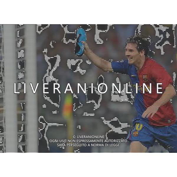 Champions League 2008/2009 Finale Roma - 27.05.2009 Barcellona-Manchester United Nella Foto: ESULTANZA DI MESSI LIONEL /Ph.Vitez-Ag. Aldo Liverani