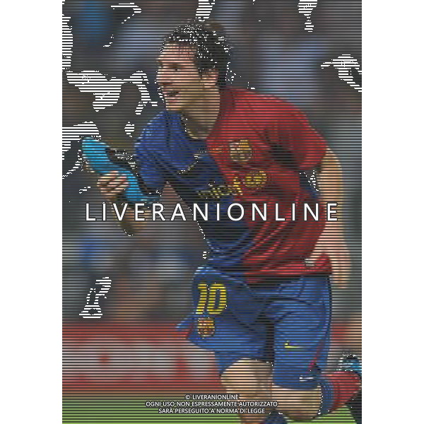 Champions League 2008/2009 Finale Roma - 27.05.2009 Barcellona-Manchester United Nella Foto: ESULTANZA DI MESSI LIONEL /Ph.Vitez-Ag. Aldo Liverani