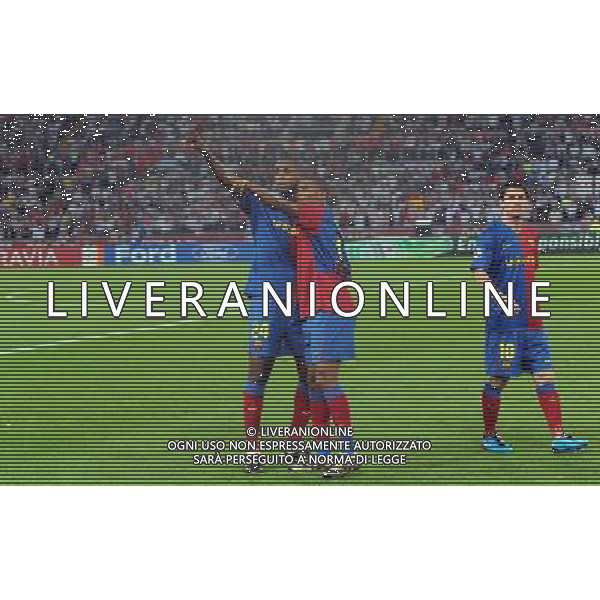 Champions League 2008/2009 Finale Roma - 27.05.2009 Barcellona-Manchester United Nella Foto:TOURE\' YAYA-ETO\'O SAMUEL-MESSI LIONEL /Ph.Vitez-Ag. Aldo Liverani