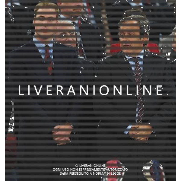 Champions League 2008/2009 Finale Roma - 27.05.2009 Barcellona-Manchester United Nella Foto:PRINCIPE WILLIAM-PLATINI MICHEL /Ph.Vitez-Ag. Aldo Liverani