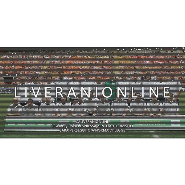 Partita del Fair Play Team a sostegno dell\' Associazione Sclerosi Multipla e Abruzzo nel Cuore allo Stadio Meazza di San Siro Milano 01/06/2009 nella foto la formazione fair play imprenditori ©Luzzani/Agenzia Aldo Liverani Sas