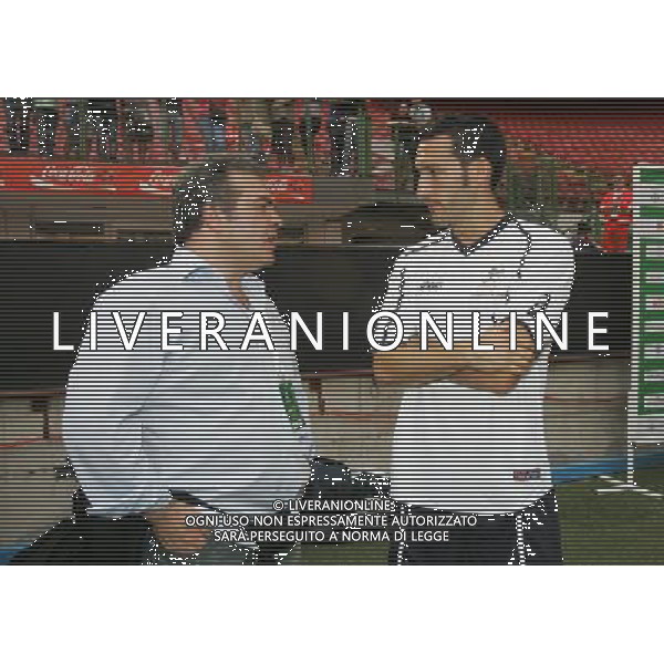 Partita del Fair Play Team a sostegno dell\' Associazione Sclerosi Multipla e Abruzzo nel Cuore allo Stadio Meazza di San Siro Milano 01/06/2009 nella foto franco neri e zambrotta gianluca ©Luzzani/Agenzia Aldo Liverani Sas