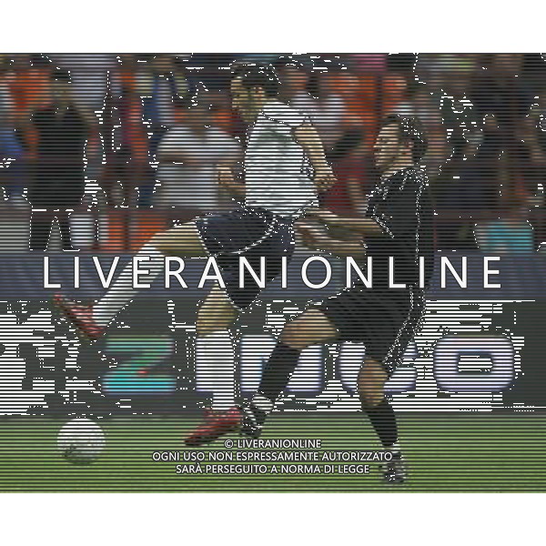 Milano 01-06-2009 partita di beneficenza allo stadio G. Meazza associazione nazionale calcio tv-fair play imprenditori nella foto alessandro cattelan e gianluca zambrotta ph marco luzzani/ag aldo liverani s.a.s.