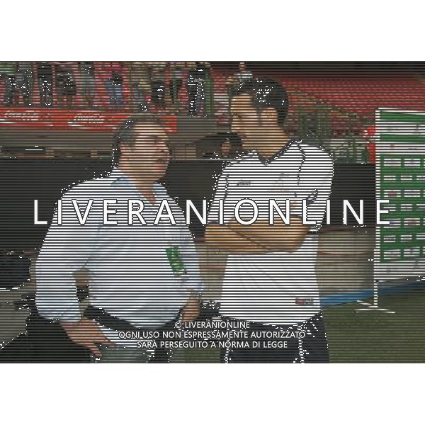 Milano 01-06-2009 partita di beneficenza allo stadio G. Meazza associazione nazionale calcio tv-fair play imprenditori nella foto gianluca zambrotta e franco neri ph marco luzzani/ag aldo liverani s.a.s.