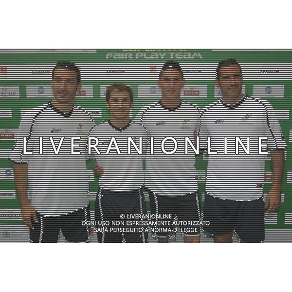 Milano 01-06-2009 partita di beneficenza allo stadio G. Meazza associazione nazionale calcio tv-fair play imprenditori nella foto gianluca zambrotta, jarno trulli, federico macheda e cristiano lucarelli ph marco luzzani/ag aldo liverani s.a.s.