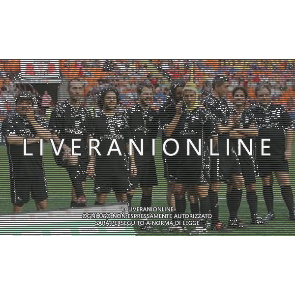 Milano 01-06-2009 partita di beneficenza allo stadio G. Meazza associazione nazionale calcio tv-fair play imprenditori nella foto alcuni giocatori della nazionale calcio tv ph marco luzzani/ag aldo liverani s.a.s.