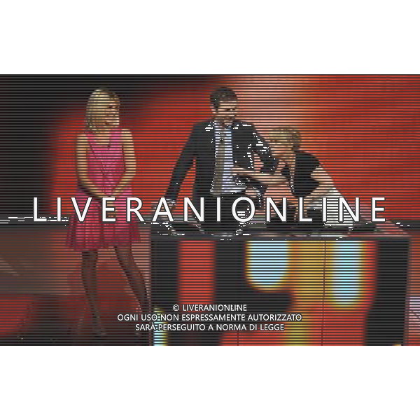 MILANO 31/5/2009 STUDI RAI DI CORSO SEMPIONE ULTIMA PUNTATA DELLA TRASMISSIONE TELEVISIVA: -CHE TEMPO CHE FA- NELLA FOTO FILIPPA LAGERBACK, FABIO FAZIO E LUCIANA LITTIZZETTO FOTO ROMANO/AG ALDO LIVERANI