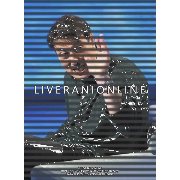 MILANO 31/5/2009 STUDI RAI DI CORSO SEMPIONE ULTIMA PUNTATA DELLA TRASMISSIONE TELEVISIVA: -CHE TEMPO CHE FA- NELLA FOTO CORRADO GUZZANTI FOTO ROMANO/AG ALDO LIVERANI