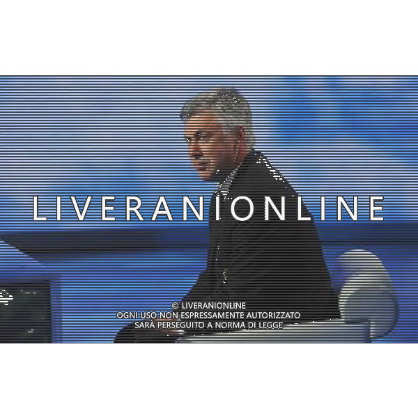 MILANO 31/5/2009 STUDI RAI DI CORSO SEMPIONE ULTIMA PUNTATA DELLA TRASMISSIONE TELEVISIVA: -CHE TEMPO CHE FA- NELLA FOTO CARLO ANCELOTTI FOTO ROMANO/AG ALDO LIVERANI