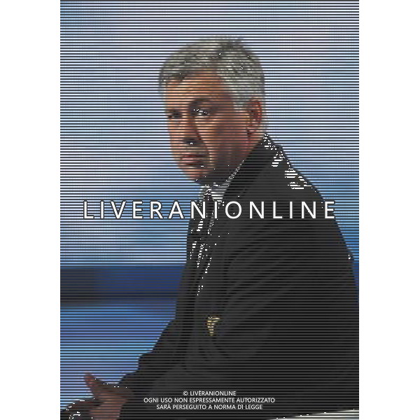 MILANO 31/5/2009 STUDI RAI DI CORSO SEMPIONE ULTIMA PUNTATA DELLA TRASMISSIONE TELEVISIVA: -CHE TEMPO CHE FA- NELLA FOTO CARLO ANCELOTTI FOTO ROMANO/AG ALDO LIVERANI