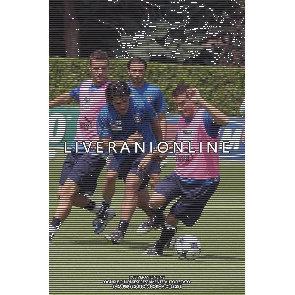 COVERCIANO, 3 GIUGNO 2009 RADUNO DELLA NAZIONALE ITALIANA DI CALCIO NELLA FOTO: GENNARO GATTUSO E MATTEO BRIGHI FOTO AG. A. LIVERANI SAS