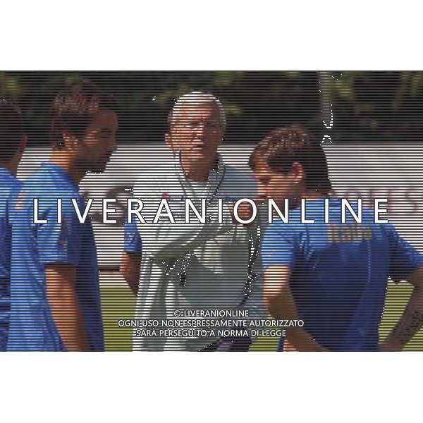 COVERCIANO, 3 GIUGNO 2009 RADUNO DELLA NAZIONALE ITALIANA DI CALCIO NELLA FOTO: MARCELLO LIPPI FOTO AG. A. LIVERANI SAS