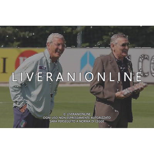 COVERCIANO, 3 GIUGNO 2009 RADUNO DELLA NAZIONALE ITALIANA DI CALCIO NELLA FOTO: MARCELLO LIPPI E GIGI RIVA FOTO AG. A. LIVERANI SAS