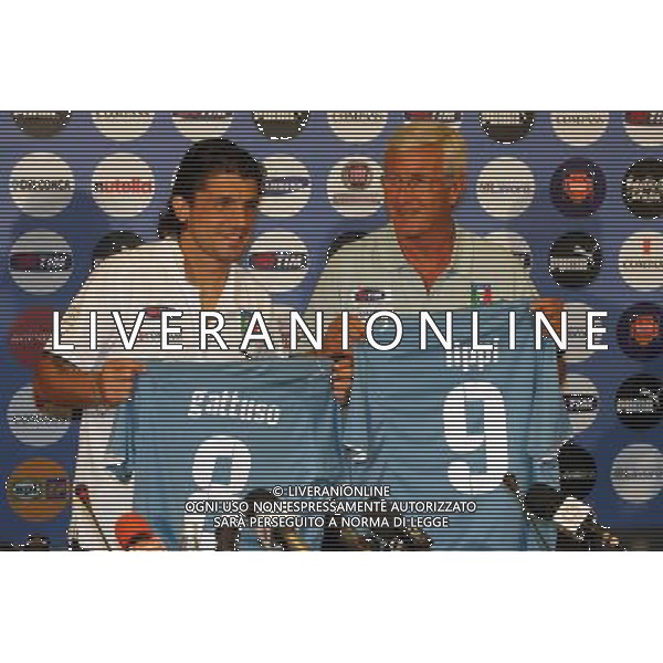 COVERCIANO, 3 GIUGNO 2009 RADUNO DELLA NAZIONALE ITALIANA DI CALCIO NELLA FOTO: GATTUSO E LIPPI PRESENTANO LA NUOVA MAGLIA DELLA NAZIONALE FOTO AG. A. LIVERANI SAS