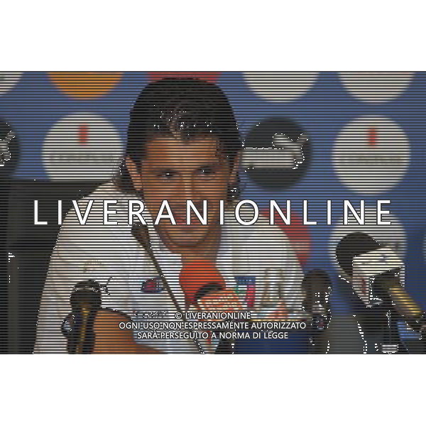 COVERCIANO, 3 GIUGNO 2009 RADUNO DELLA NAZIONALE ITALIANA DI CALCIO NELLA FOTO: GENNARO GATTUSO DURANTE LA CONFERENZA STAMPA FOTO AG. A. LIVERANI SAS