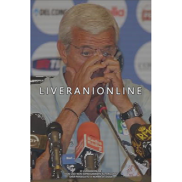 COVERCIANO, 3 GIUGNO 2009 RADUNO DELLA NAZIONALE ITALIANA DI CALCIO NELLA FOTO: MARCELLO LIPPI DURANTE LA CONFERENZA STAMPA FOTO AG. A. LIVERANI SAS