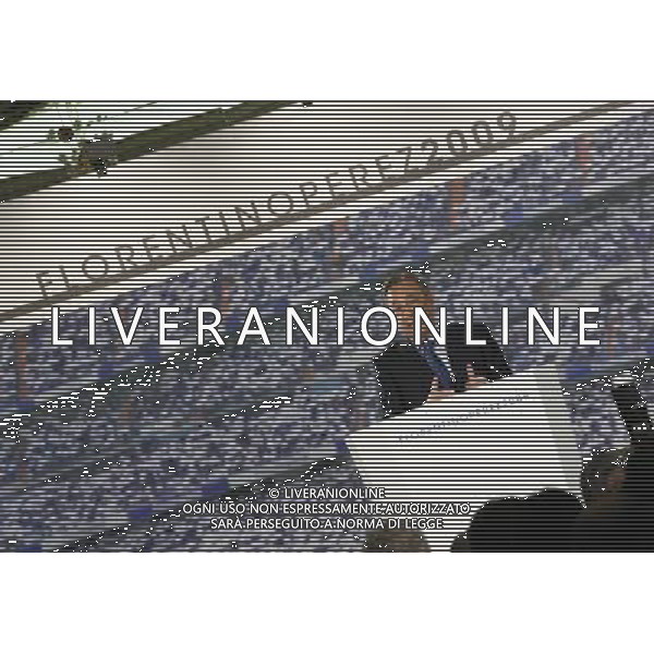 MADRID, Spain (14/05/09).- ACS president, Florentino Perez announces his candidature for the Real Madrid elections. © Cesar Cebolla / ALFAQUI - Ag. Aldo Liverani sas ITALY ONLY 