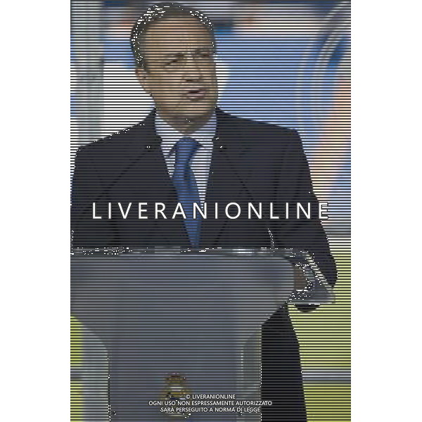 MADRID, Spain (01/06/09).- Florentino Perez takes position as new Real Madrid president at Santiago Bernabeu Stadium. Florentino Perez. © Cesar Cebolla / ALFAQUI - Ag. Aldo Liverani sas ITALY ONLY 