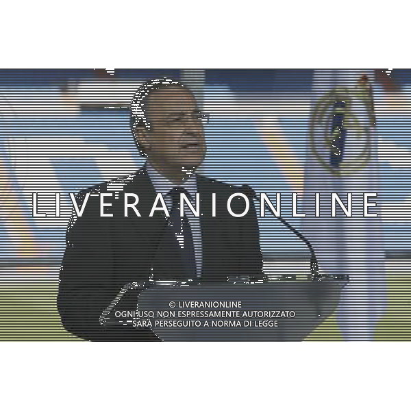 MADRID, Spain (14/05/09).- ACS president, Florentino Perez announces his candidature for the Real Madrid elections. © Alex Cid-Fuentes / ALFAQUI - Ag. Aldo Liverani sas ITALY ONLY 