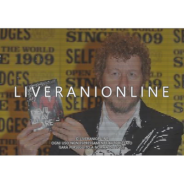 Sebastian Faulks was in Selfridges in Oxford St to sign copies of the paperback version of his James bond novel \'Devil May Care\' © David Wimsett - Uppa - Photoshot - Ag. Aldo Liverani sas ITALY ONLY