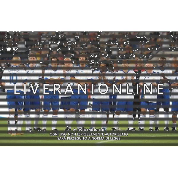 Roma - 05/06/2009 - Stadio Olimpico - Partita di addio al calcio giocato di Vincent Candela - Roma Campione d\'Italia 2000/2001 vs Francia Campione del mondo 1998 - nella foto: la formazione della Francia Campione del mondo 1998 ph. Corradetti / ag. Aldo Liverani Sas 