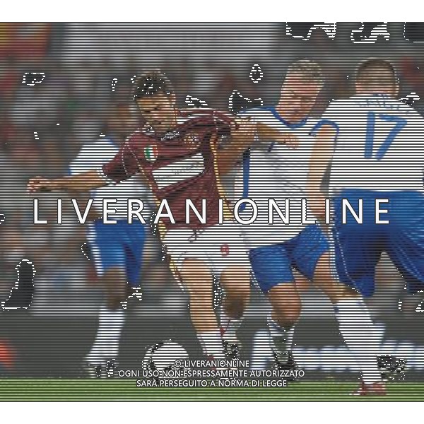 Roma - 05/06/2009 - Stadio Olimpico - Partita di addio al calcio giocato di Vincent Candela - Roma Campione d\'Italia 2000/2001 vs Francia Campione del mondo 1998 - nella foto: vincenzo montella e deschamps didier ph. Corradetti / ag. Aldo Liverani Sas 