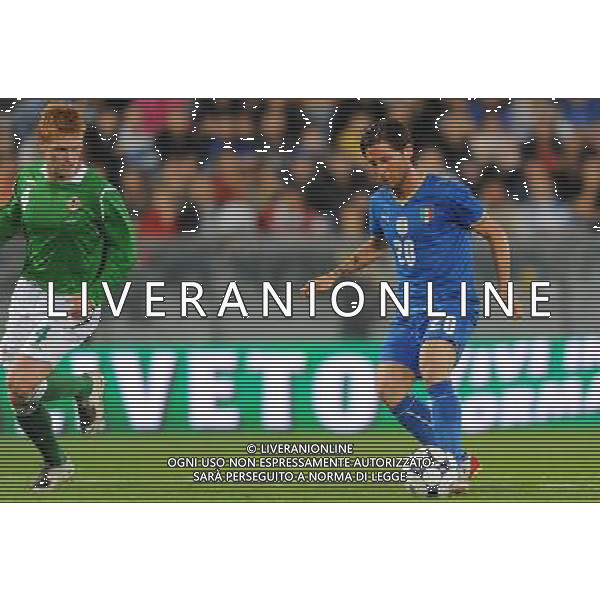 Preparazione alla Conferedation Cup Sud Africa 2009 Pisa - 06.06.2009 Italia-Irlanda del Nord Nella Foto: IL GOL DI PASQUALE FOGGIA DEL 2-0 /Ph.Vitez-Ag. Aldo Liverani