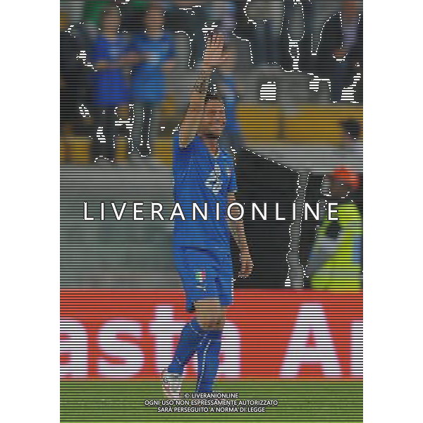 Preparazione alla Conferedation Cup Sud Africa 2009 Pisa - 06.06.2009 Italia-Irlanda del Nord Nella Foto: ESULTANZA DOPO IL GOL DI PASQUALE FOGGIA DEL 2-0 /Ph.Vitez-Ag. Aldo Liverani